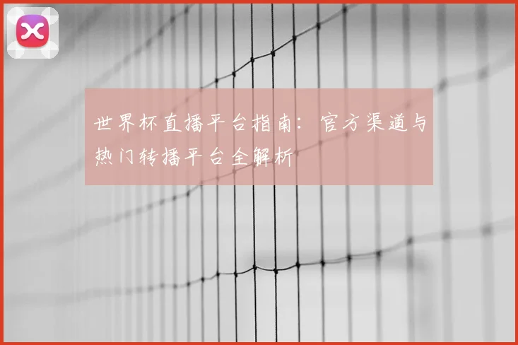 世界杯直播平台指南：官方渠道与热门转播平台全解析